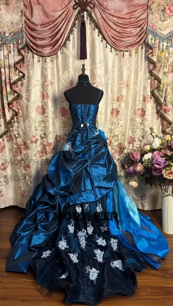 MORYHEER glamour chérie robe De soirée pour les femmes plissé dentelle Appliques