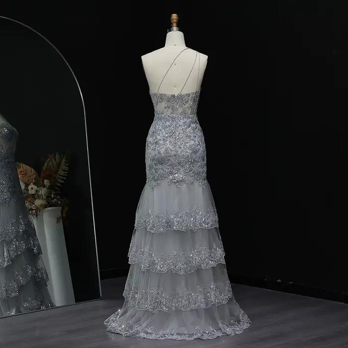 Sharon Said-Robe de Soirée à Paillettes pour Femme