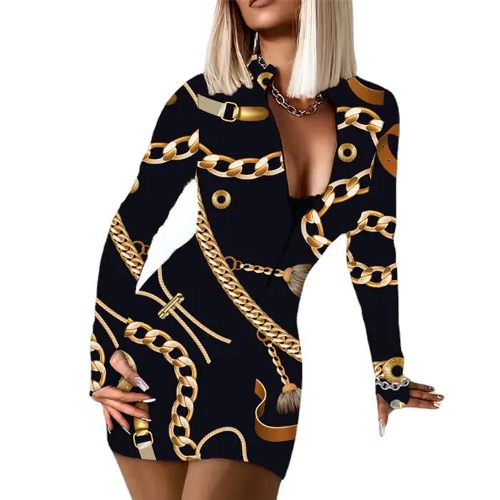 Mini robe moulante sexy pour femme
