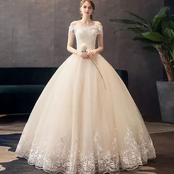 Robe De mariée De luxe blanc/ivoire