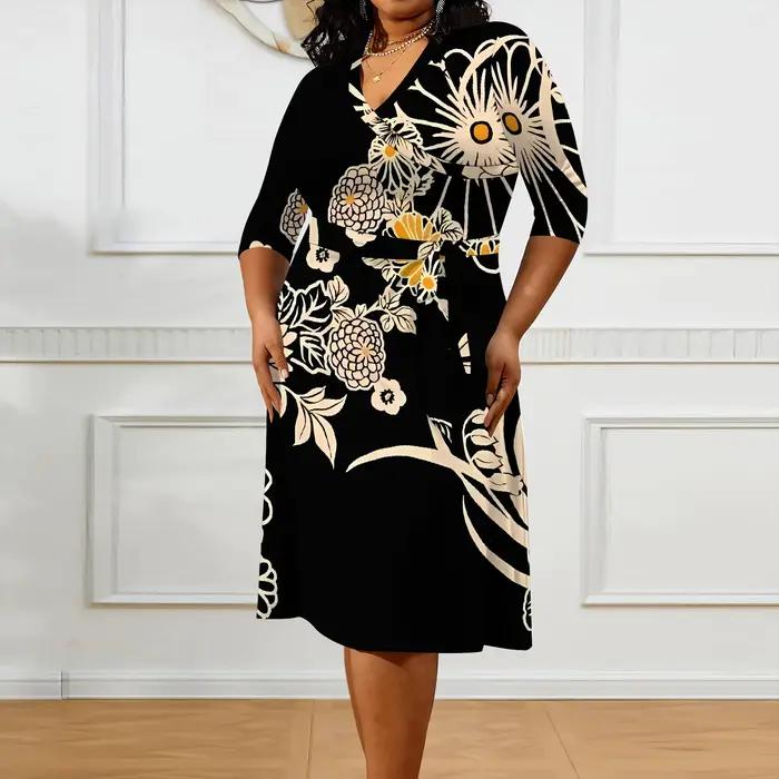 Robe grande taille pour femmes courbées