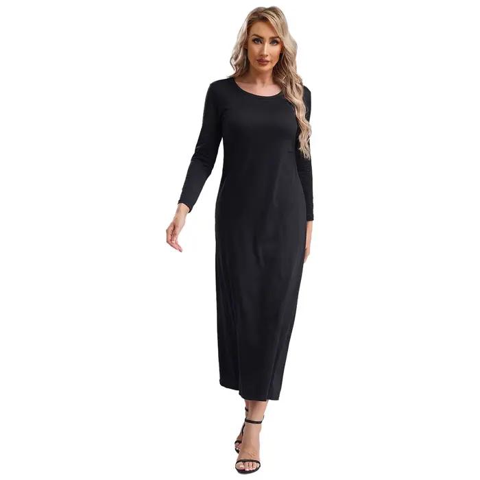 Femmes Abayas robe arabe islamique à manches longues prière musulmane dubaï caftan