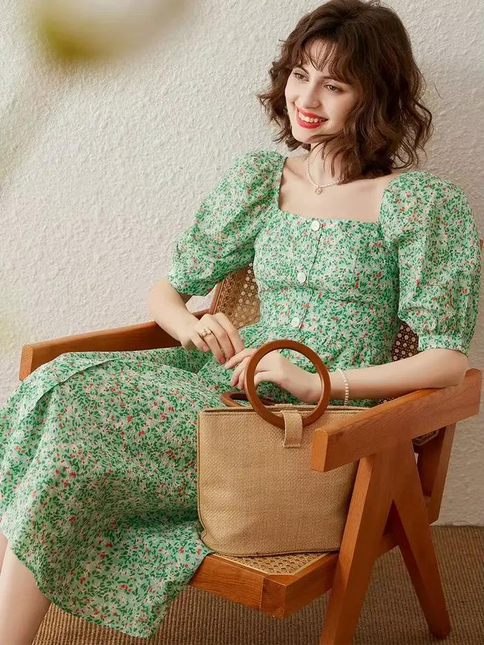 Modiis Yao-Robe mi-longue pour femme