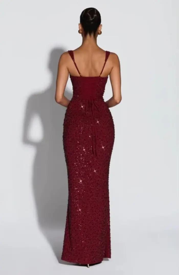 Robe de bal à paillettes pour femmes