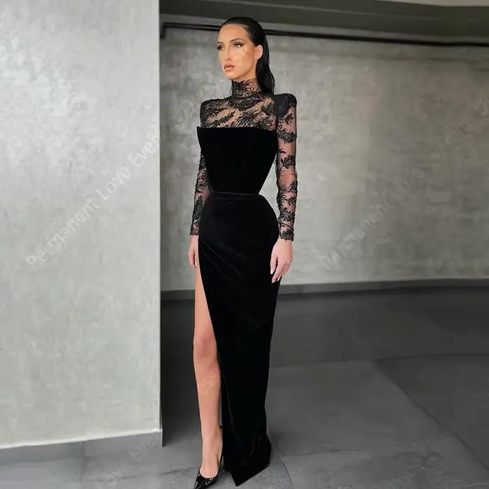 Robe De soirée élégante noire pour femmes