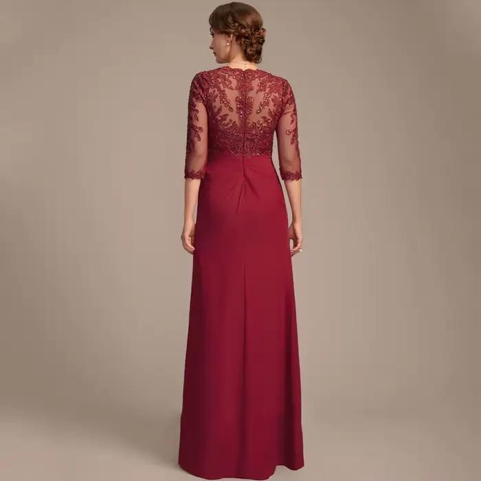 Robes de mariée pour mère de la mariée en bordeaux