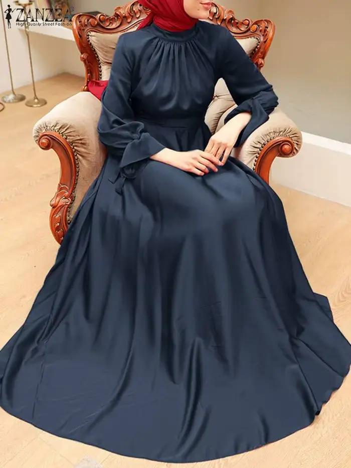 Robe Longue en Satin Élégante pour Femme
