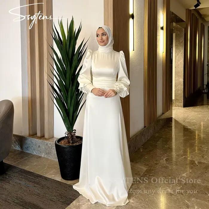 SSYTENS robes de mariée musulmanes modestes dubaï manches longues robe