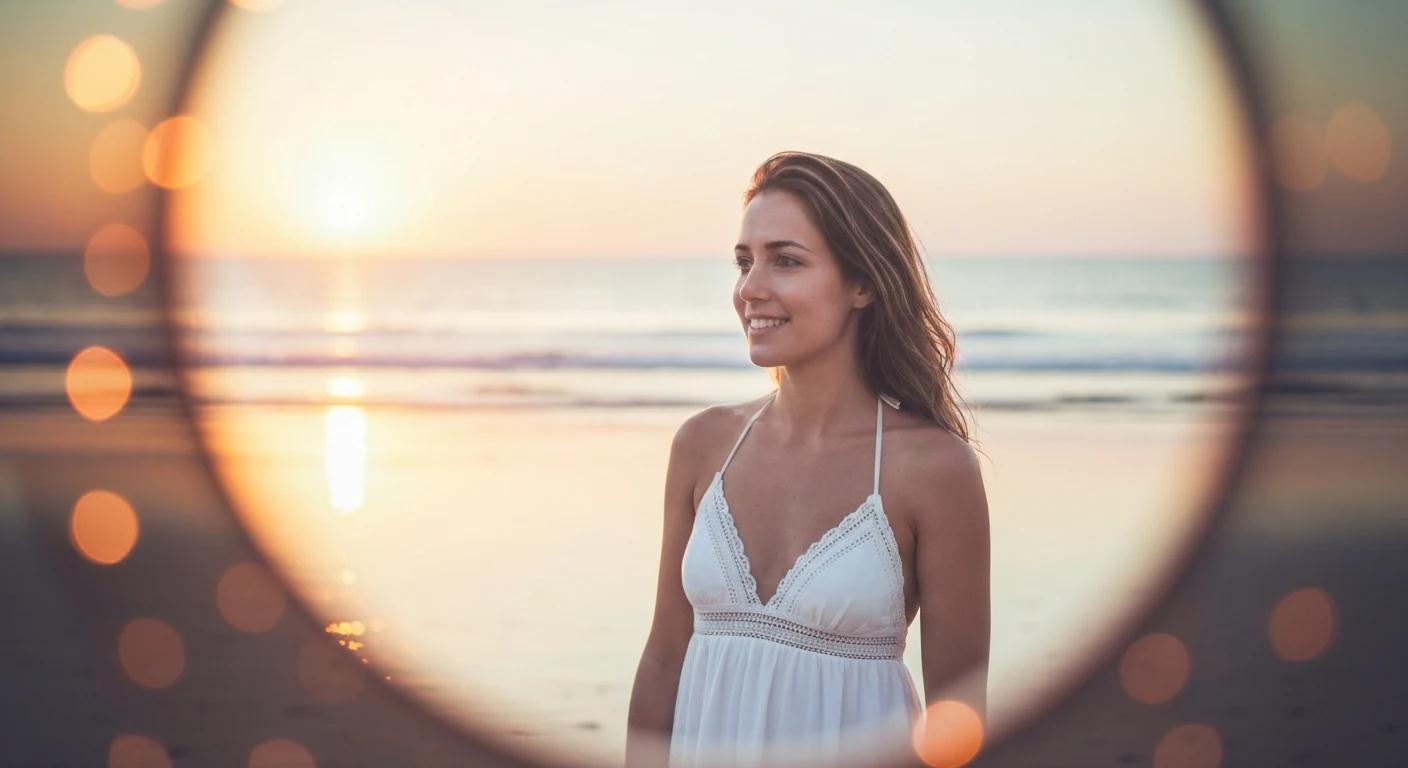 Robe lin blanche au soleil mediterraneen