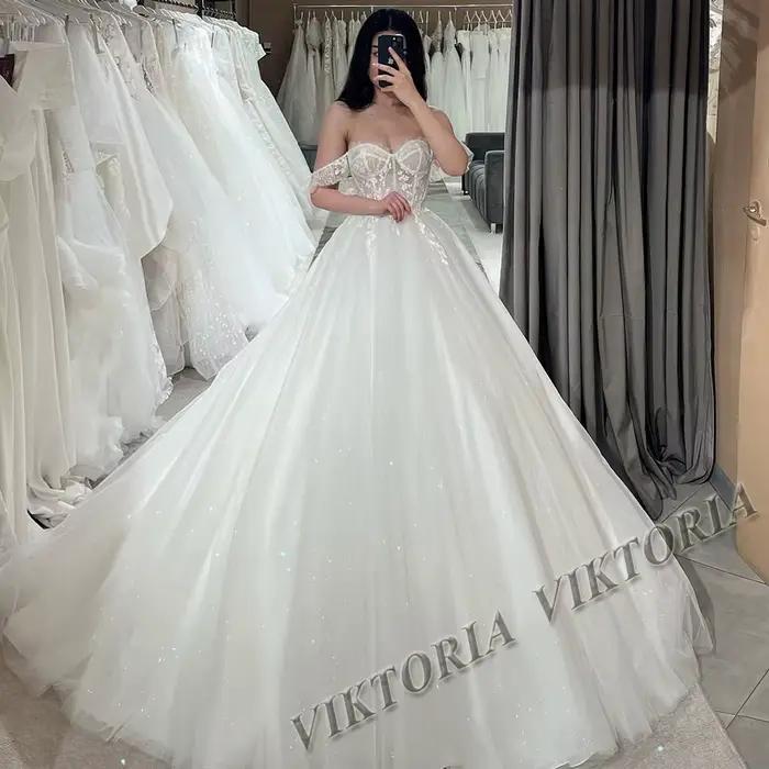VIKTORIA-Robe de Mariée Moderne à Lacets pour Femme, Vêtement Personnalisé