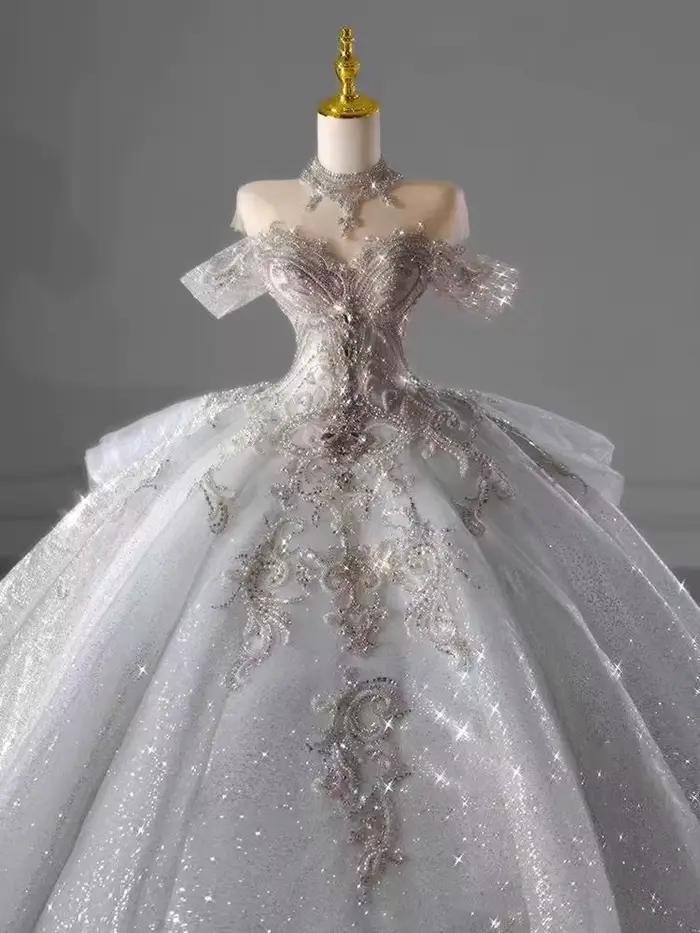 Robe de Mariée Française pour Patients, Nouveau Style, 2024