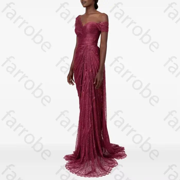 Robe de soirée sirène élégante, épaules dénudées, robe d'occasion formelle, exquise, de haute qualit
