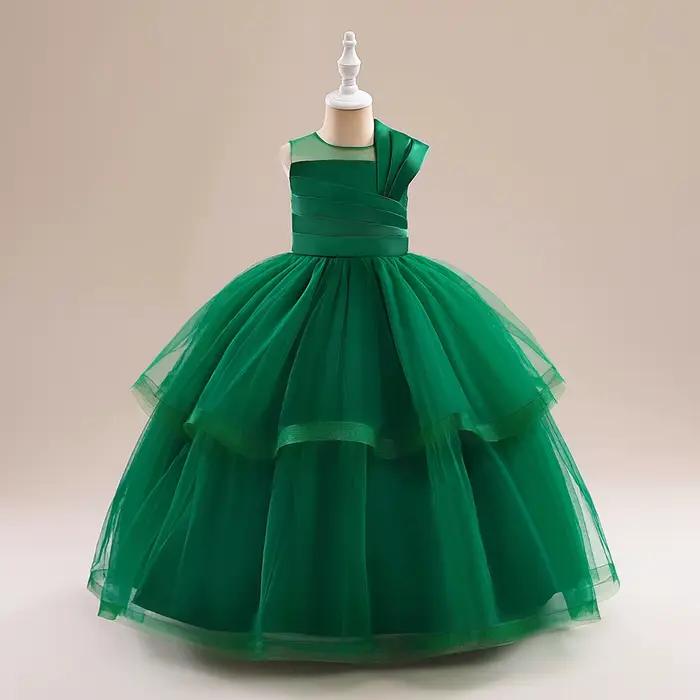 Robes de fête de noël pour adolescentes, robe de bal de demoiselle d'honneur blanche en Tulle, robe
