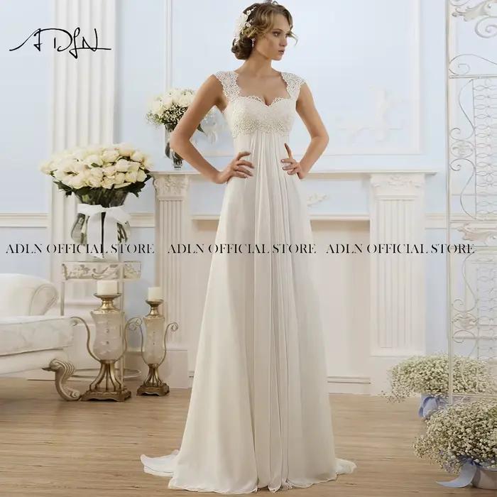 Robe de Mariée pour Femme Enceinte, Tenue Boho Personnalisée, Taille Plus, Bon Marché