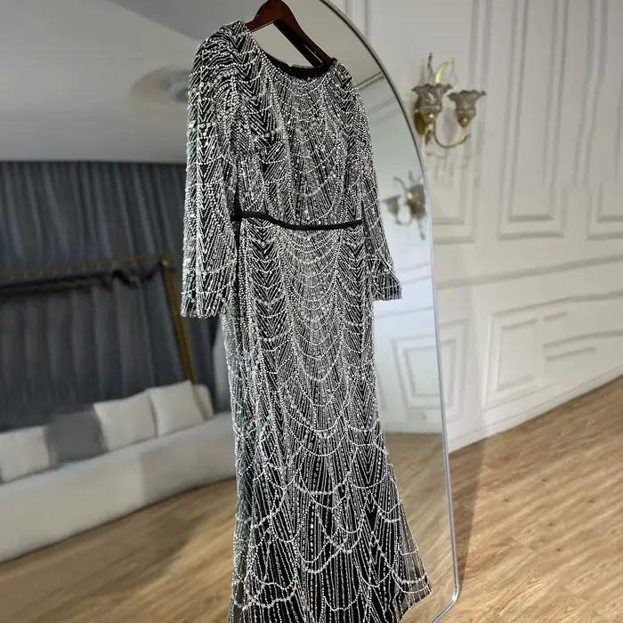 Serene Hill-Hijab musulman personnalisé pour femme, robe de soirée à manches longues, robe de soirée