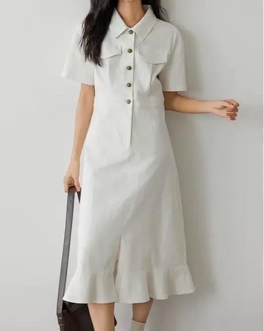 Robe queue de poisson élégante et raffinée pour femme avec taille cintrée pour un effet amincissant,