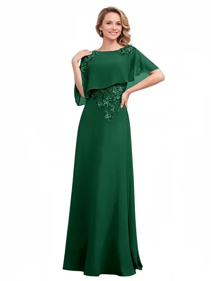 Robes mère de la mariée longues élégantes pour femmes, robes formelles pour maman, robe d'invité de