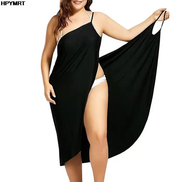 Robe De plage à bretelles pour femmes, Sarong, Cover-Up, chaîne, paréo, dos nu, croix, vêtements De