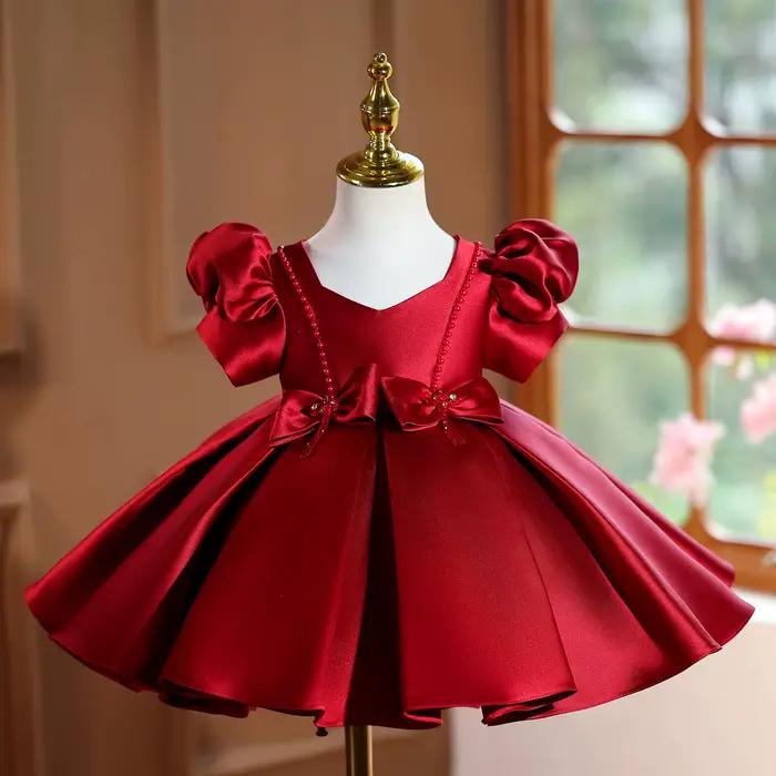 Robe pour filles, spectacle de concours d'hôte, réception de Piano, robes formelles de soirée, robe