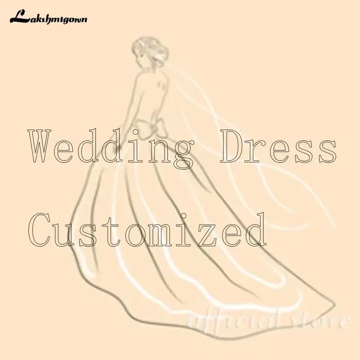 Robes de mariée longues personnalisées Lakshmigown