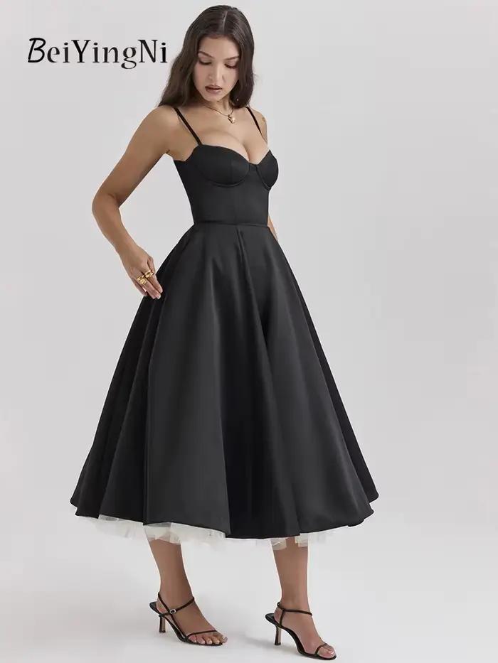 Beiyingni robes de soirée pour femmes 2025 nouvelle mode haut de gamme français Double couche Tutu r