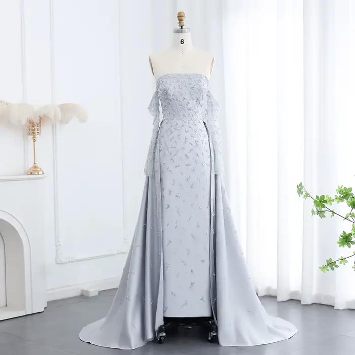 Sharon Said-Robe de Soirée Luxueuse et Élégante avec Surjupe, Tenue de Bal et de Mariage Personnalis