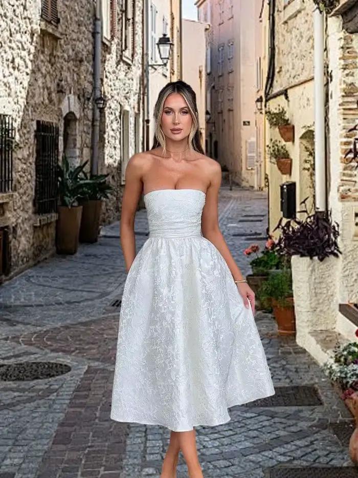 Giyu Sexy Club de mariage robes de soirée femmes 2025 été Jacquard Robe longue élégante à lacets épa