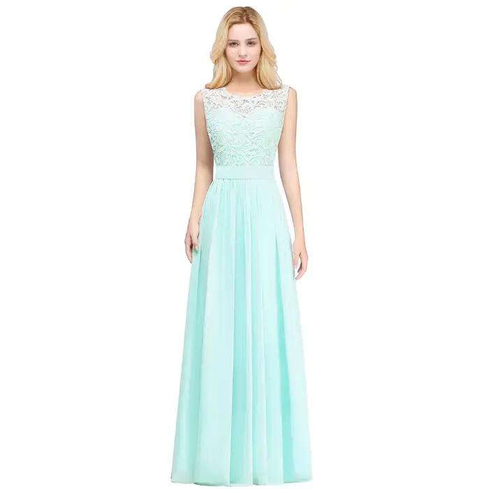 Robe de Demoiselle d'Honneur Élégante en Mousseline de Soie pour Femme, Tenue de Soirée, de Bal, de