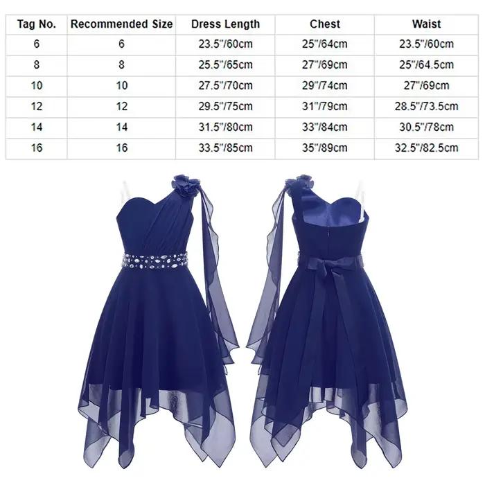 Robe de demoiselle d'honneur de mariage pour filles
