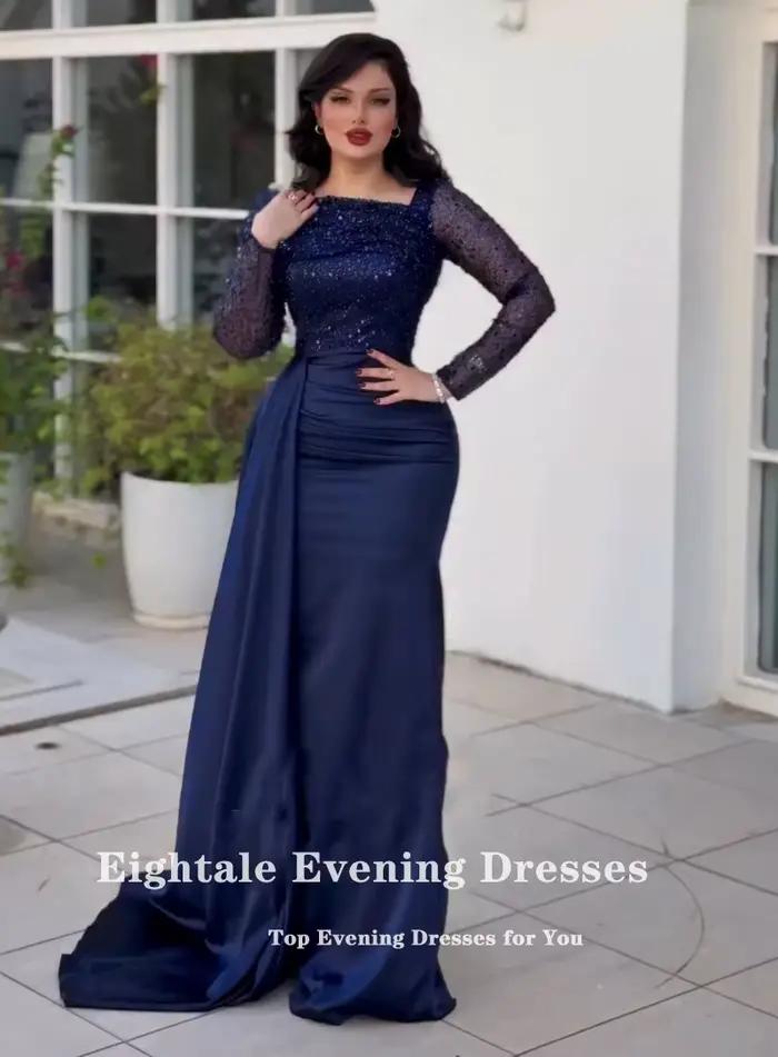 Robes de soirée arabes de quatre-quarts