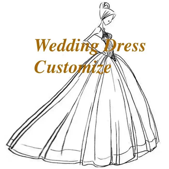 Robe De mariée traînante détachable
