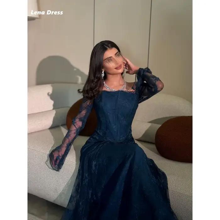 Robes de soirée élégantes en dentelle brodée Lena pour femme
