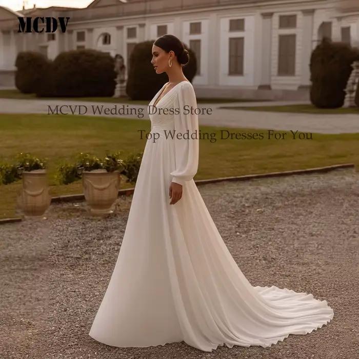 Robe de mariée civile en mousseline de soie