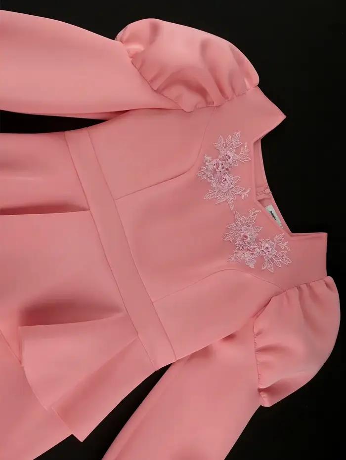 Robe longue rose pour femme