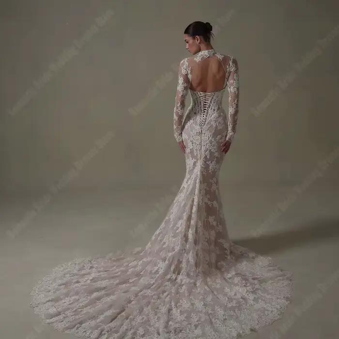 2026 Gorgeous Women Wedding Dresses Vintage Lace Mermaid