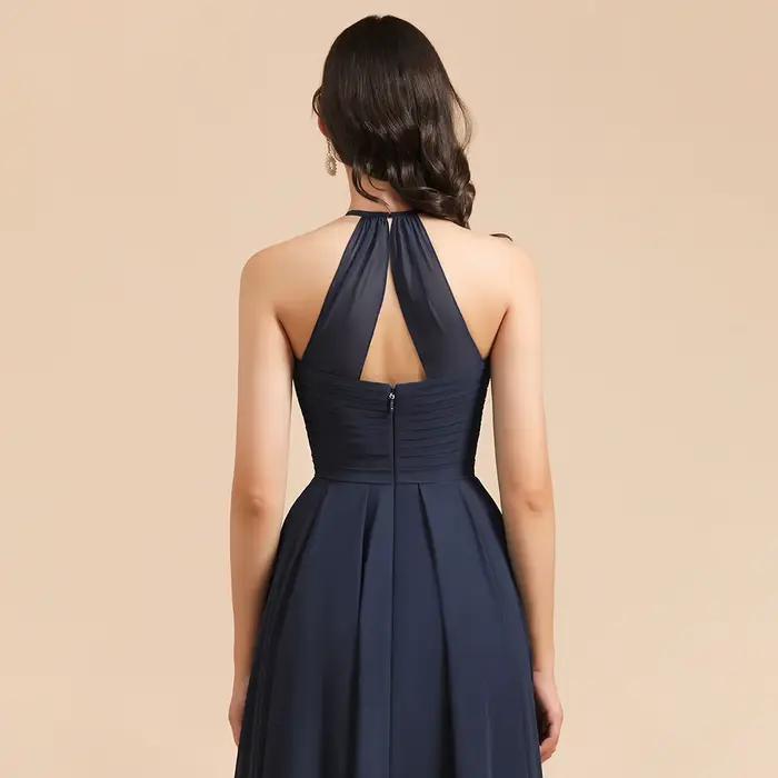 Robes de demoiselle d'honneur personnalisées bleu marine