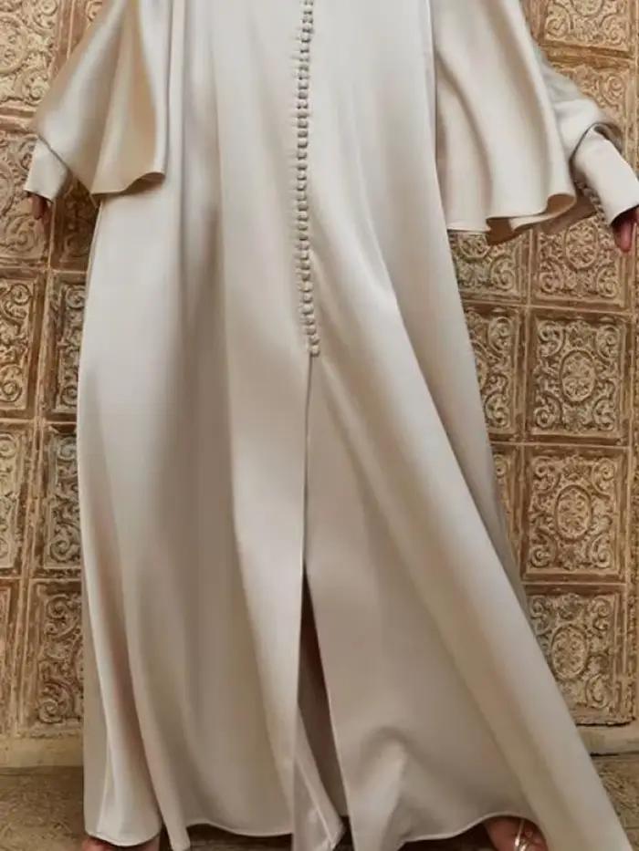 Robe de soirée fendue pour femmes musulmanes