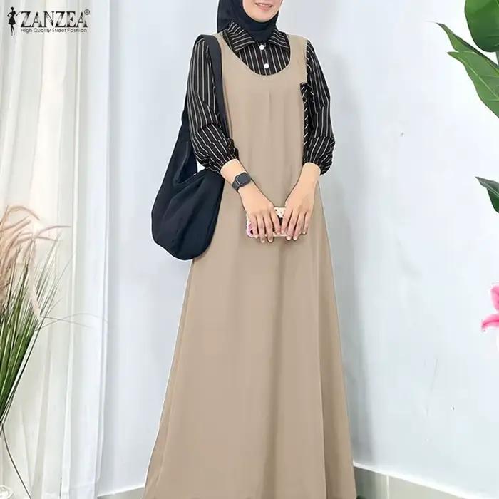 Robe Abaya musulmane ZANZEA pour femmes