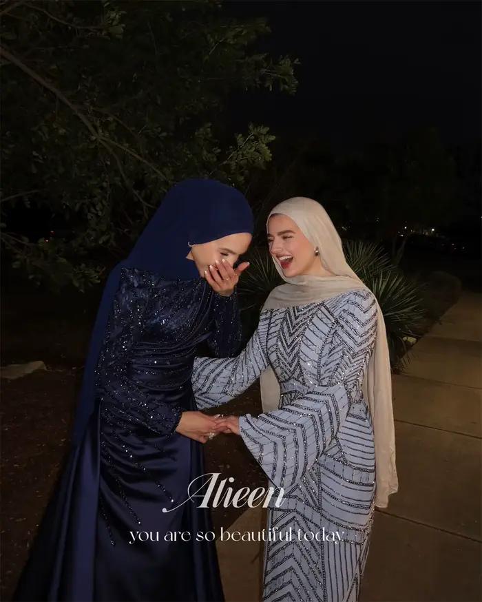 Aileen robes musulmanes Gala manches longues