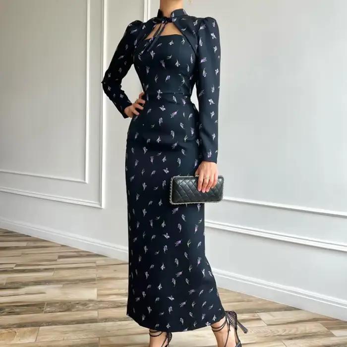 Robe à manches longues pour femmes