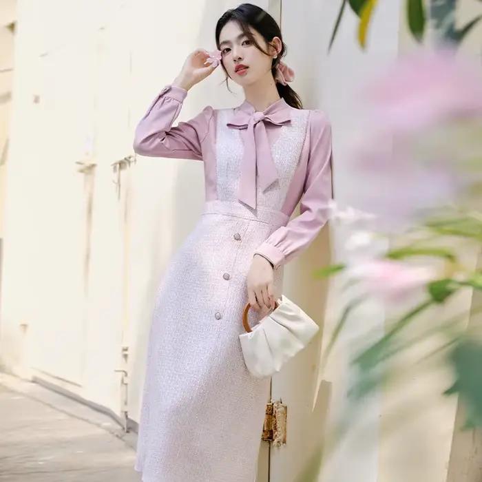 Robe Élégante à Manches sulfpour Femme