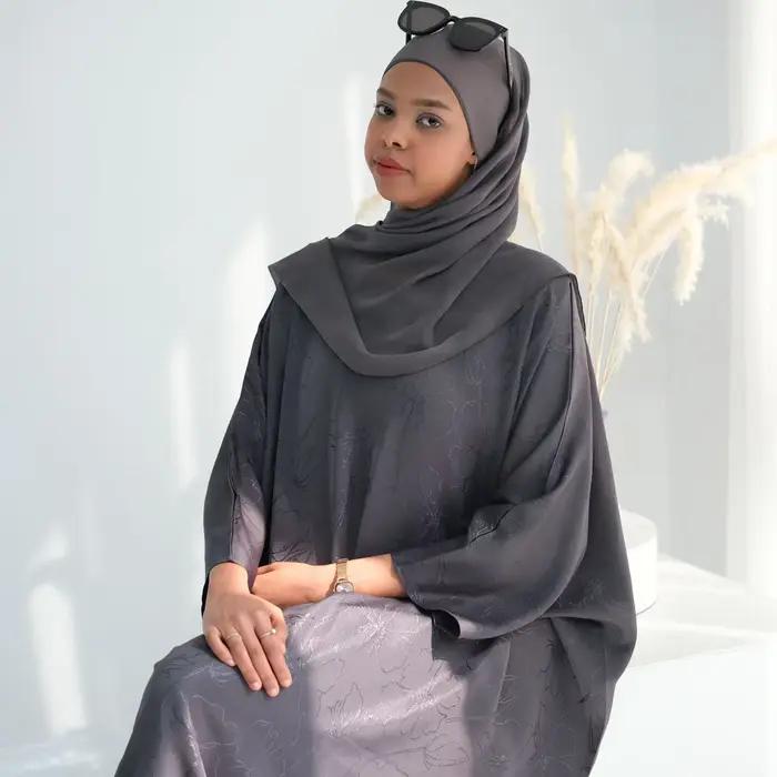 Femmes Abayas 2026 Eid Ramadan Abaya dubaï luxe Caftan Marocain Femme robes en Satin vêtements musulmans Kebaya