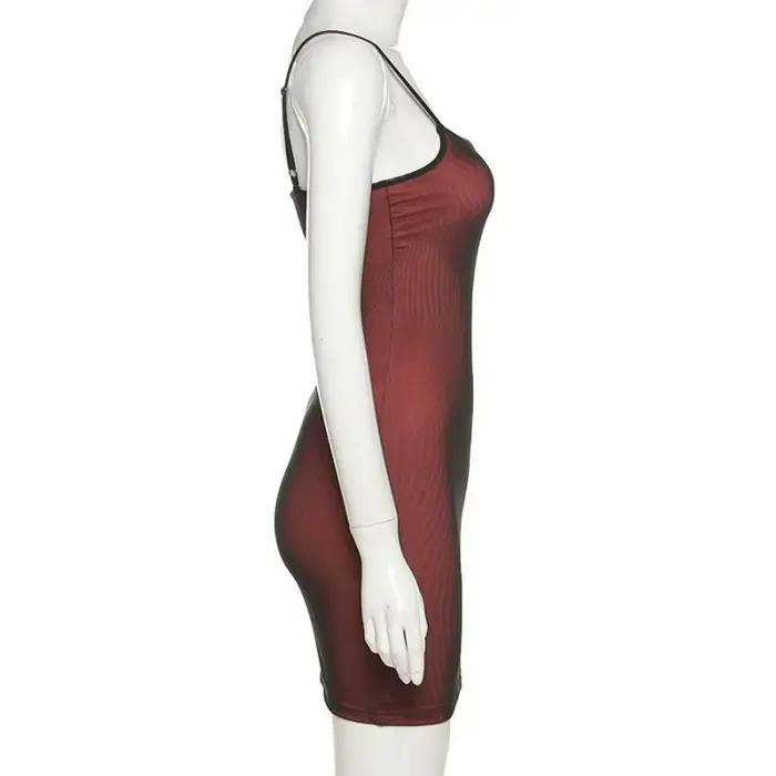 Mini robe en maille rouge vin pour femmes