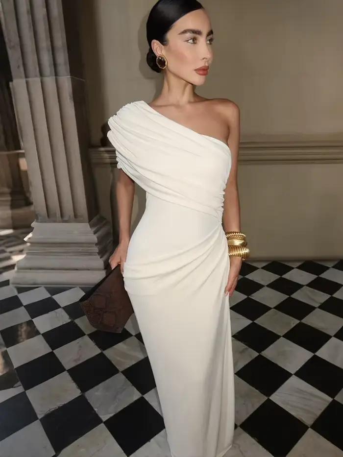 Robe longue sexy Kliou pour femme
