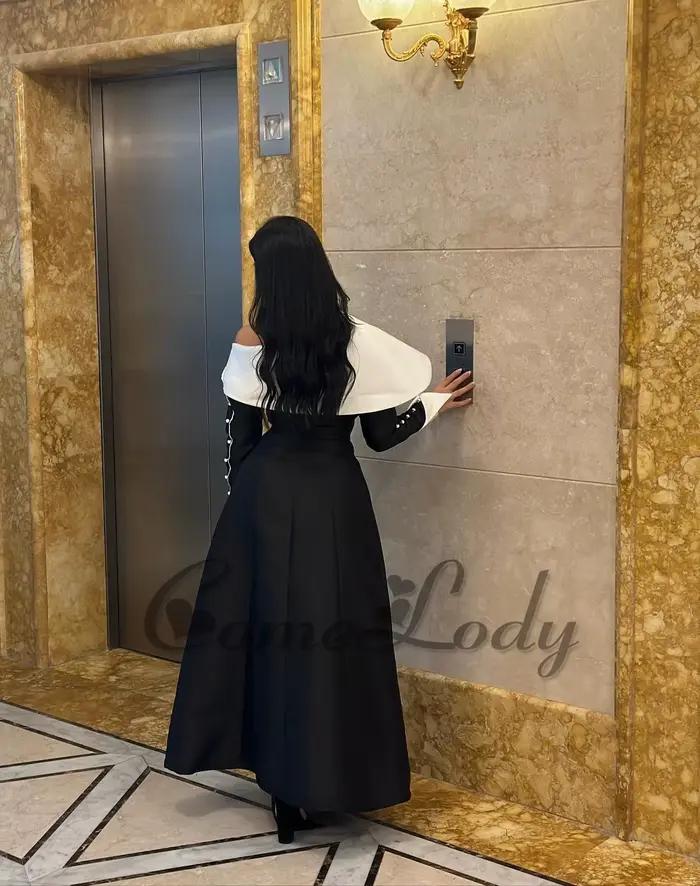 Robe de soirée chic asymétrique personnalisée polyester pour soirées officielles et occasions spéciales ```