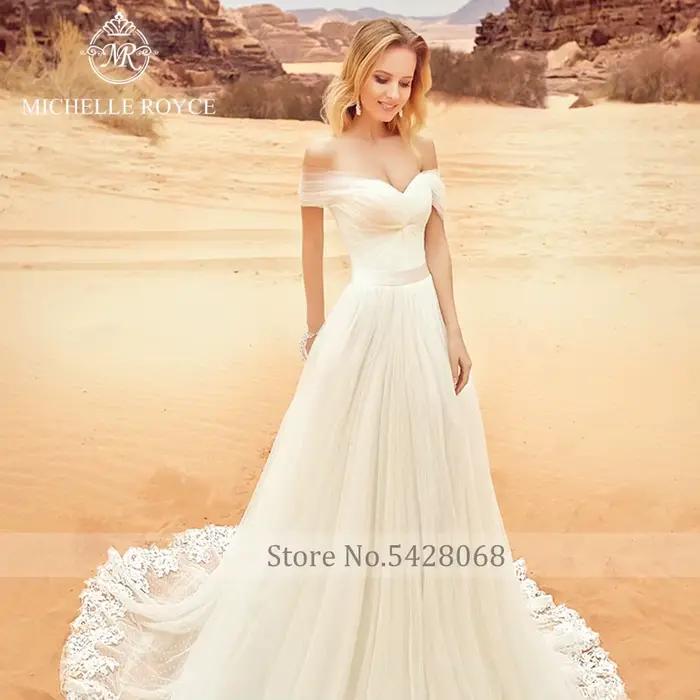 Michelle Royce-Robes de mariée A-ligne chérie