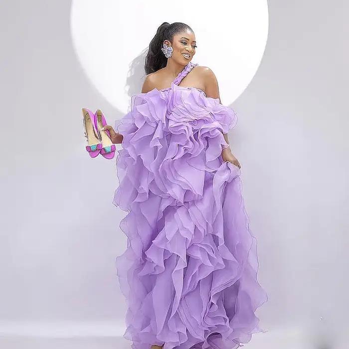 Robes de soirée pour femmes en lavande, tenues de mariée pour le matin