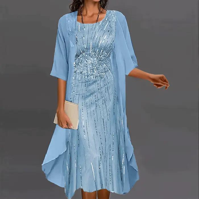 Robe de cocktail longue élégante pour femme