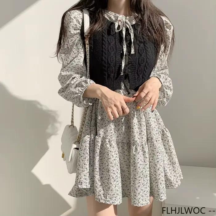 Robe Chic des Prairies Féminine Polyester Floral Chic des Prairies Pour Filles Occasions Spéciales
