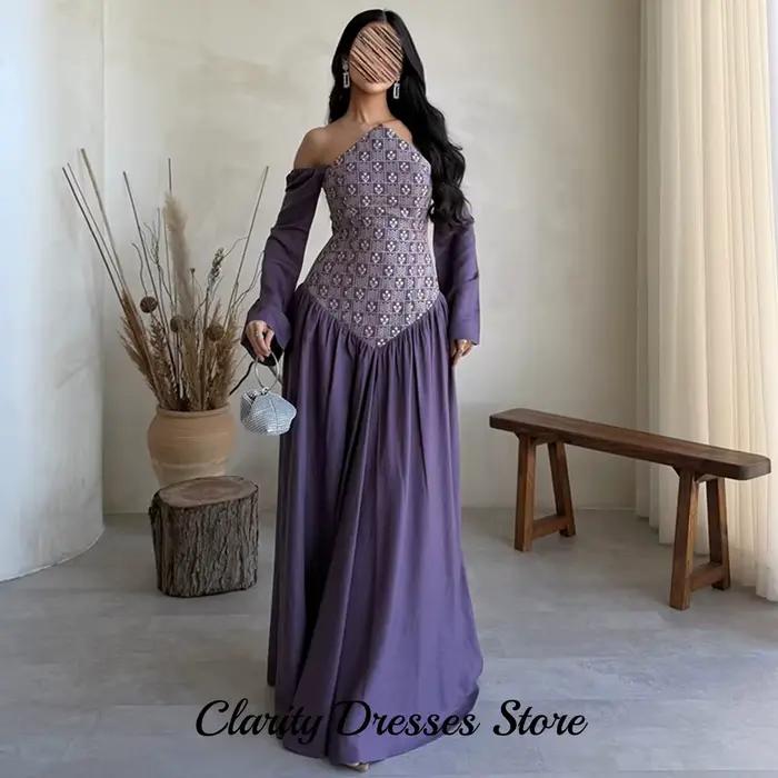 Robe de soirée élégante à épaules dénudées